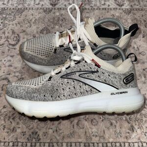 Brooks Womens Glycerin StealthFit 20 1203721B163 Gray Running Shoe Sneaker 8.5 B